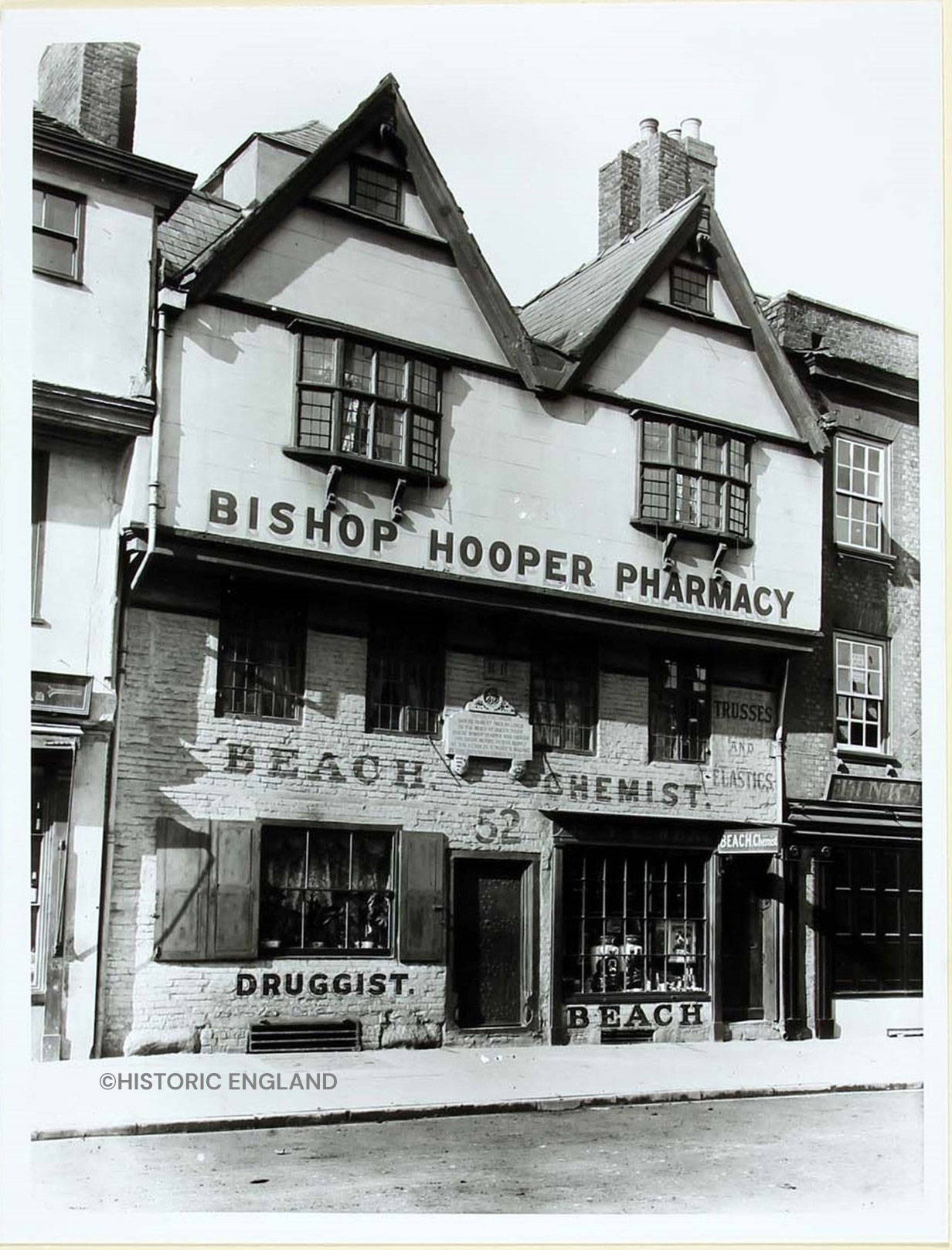 103 Westgate Street. The former lodgings of Bishop Hooper and part of the Folk Museum today.